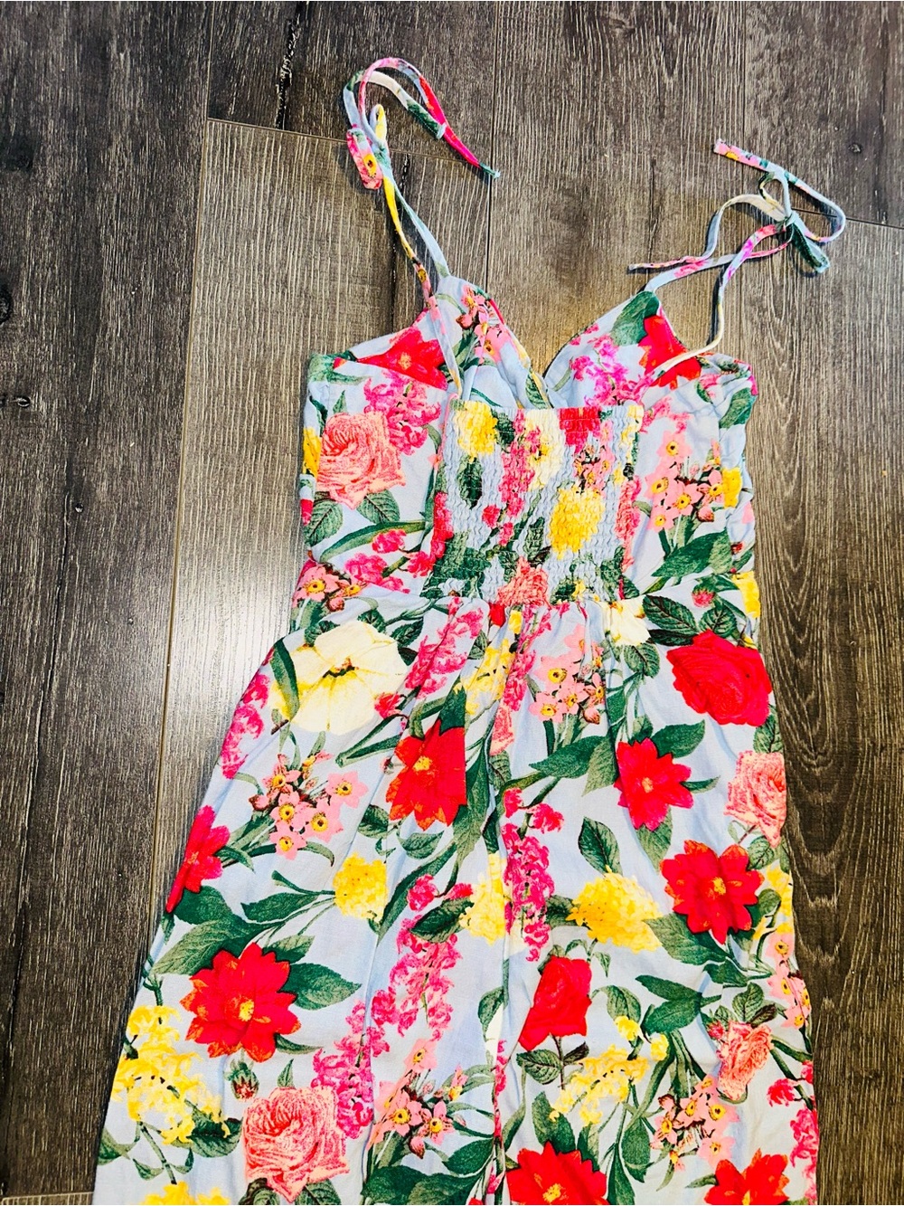Old Navy Woman Tropical Floral One-Piece Jumpsuit - Picture 4 of 6